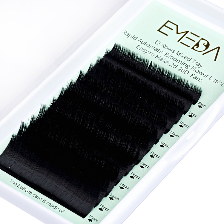 Inquiry for Rapid Blooming volume eyelash wholesale Easy fan lashes venders 0.05 0.07 C D Curl 8-15mm XJ20